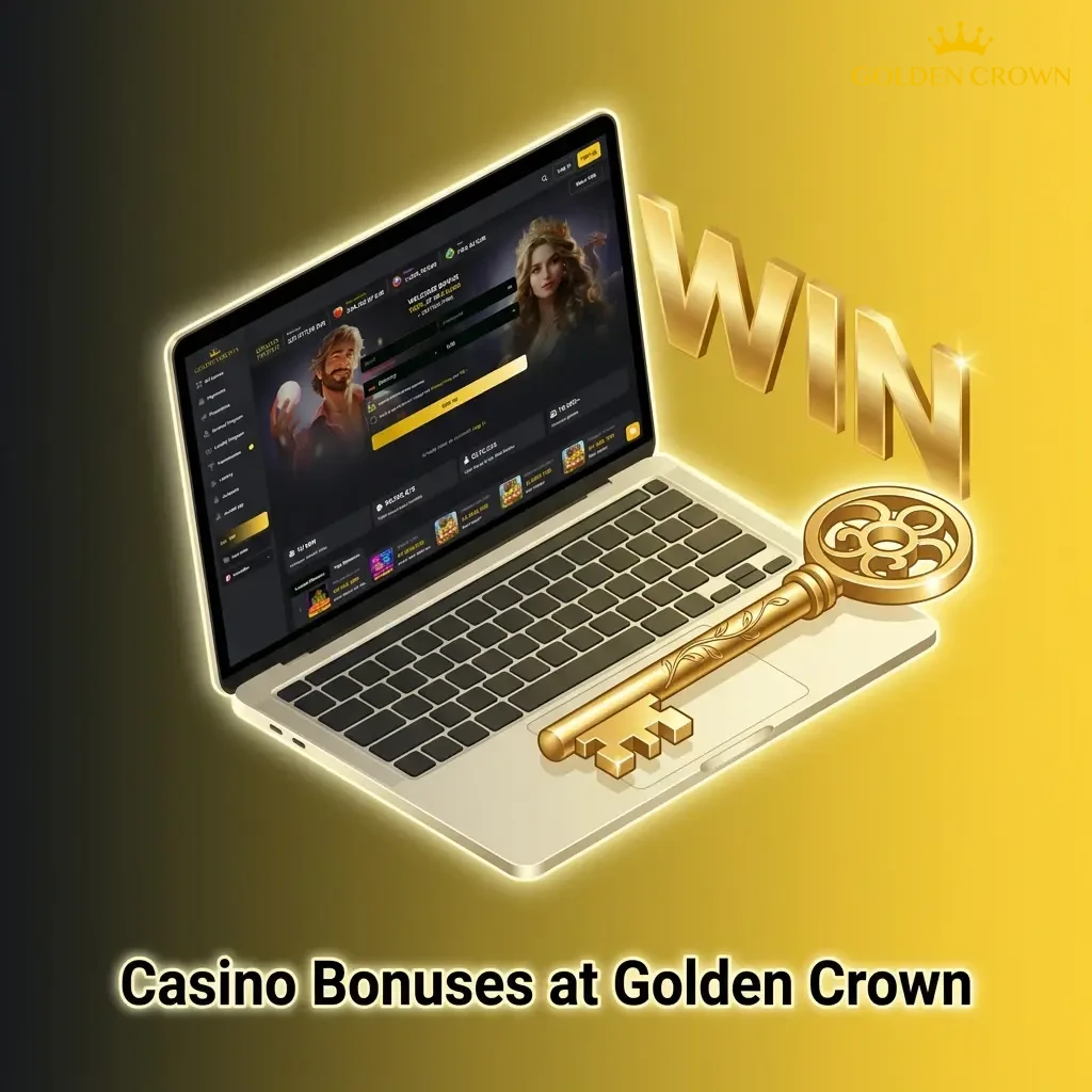 Golden Crown casino bonuses including welcome offer, free spins, cashback, loyalty reload, and tournament prizes for Canadian players.