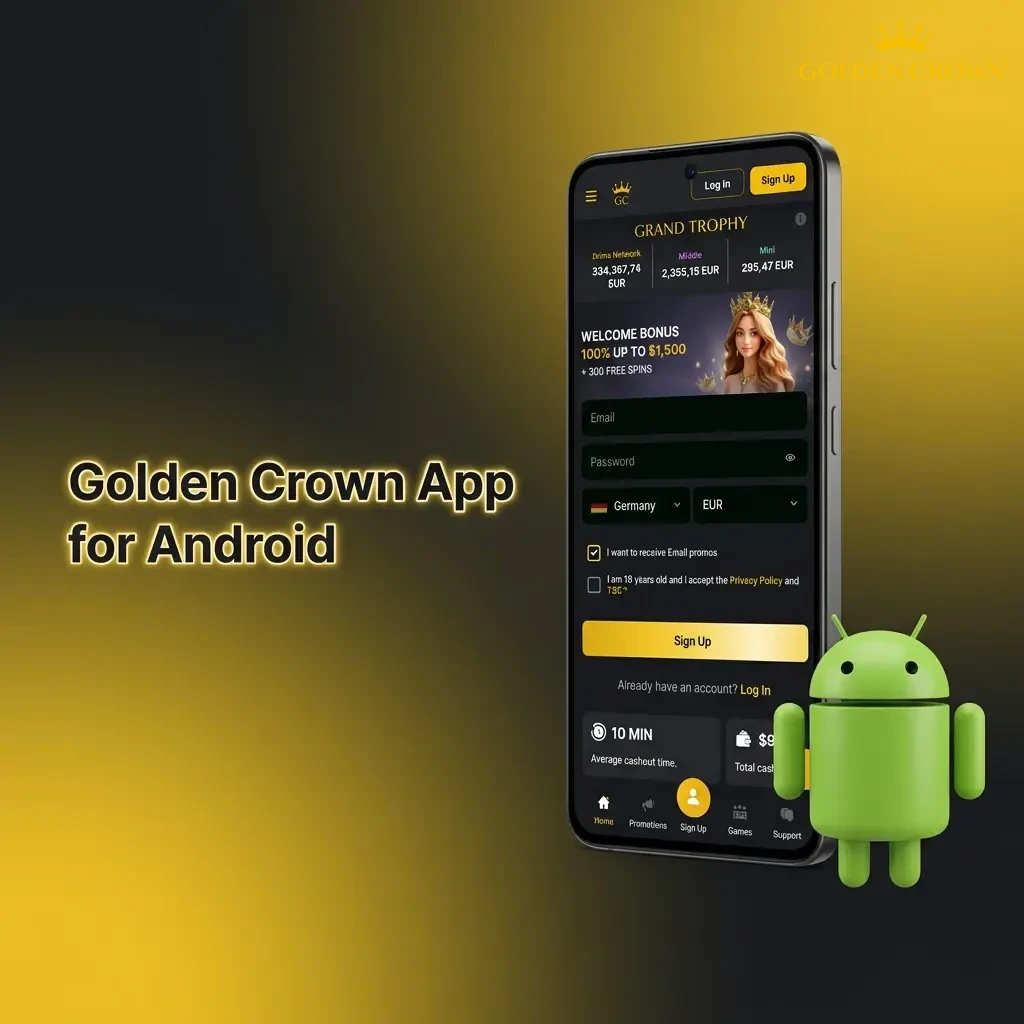 Golden Crown casino APK download and installation steps on an Android device