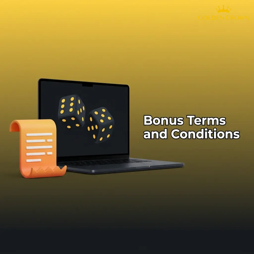 Golden Crown Casino bonus terms and conditions document listing wagering rules, eligibility, and promotion guidelines for Canadian players