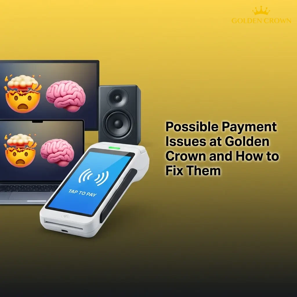 Common payment issues at Golden Crown Casino with solutions for Canadian players, including deposits, withdrawals, and security reviews.